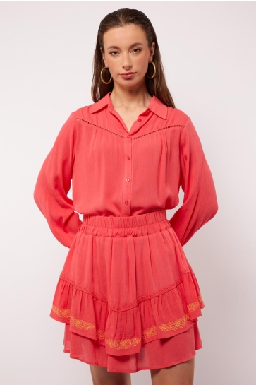 Fluresk Blouse ADALYN BLOUSE 25ZQF07 227 SUNKISSED CORAL