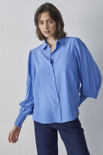 SisterS point Blouse VIADA SH 15513 AZURE BLUE
