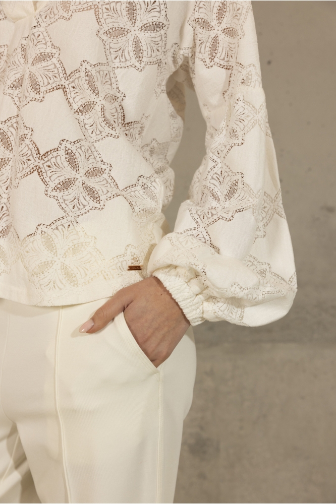 SILVER BLOUSE AT48 09536 391 100 WHITE