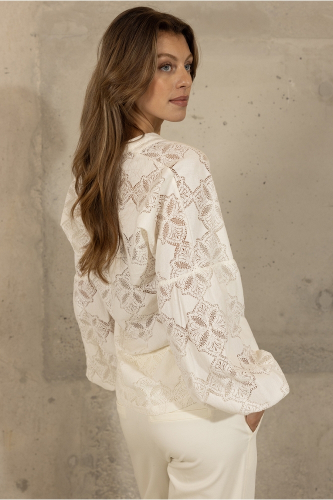 SILVER BLOUSE AT48 09536 391 100 WHITE