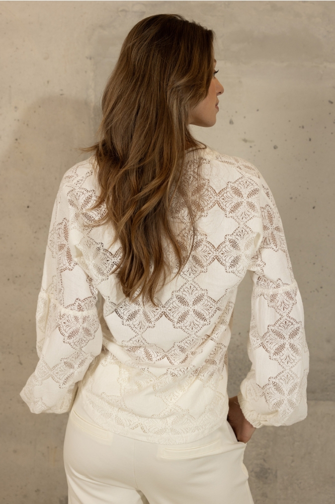 SILVER BLOUSE AT48 09536 391 100 WHITE