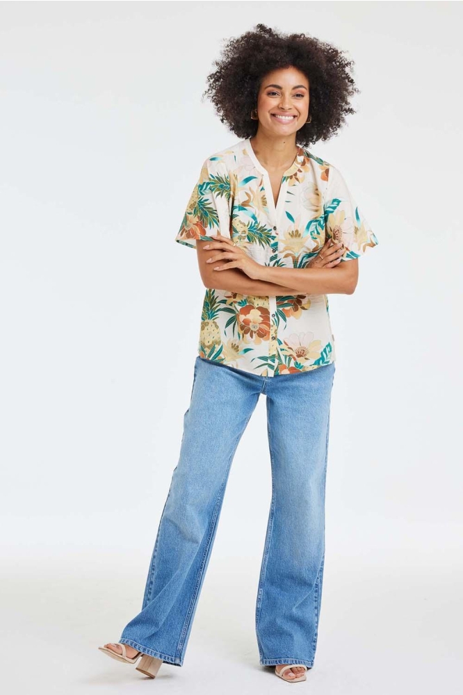 DIDI beige dames blouse | Model