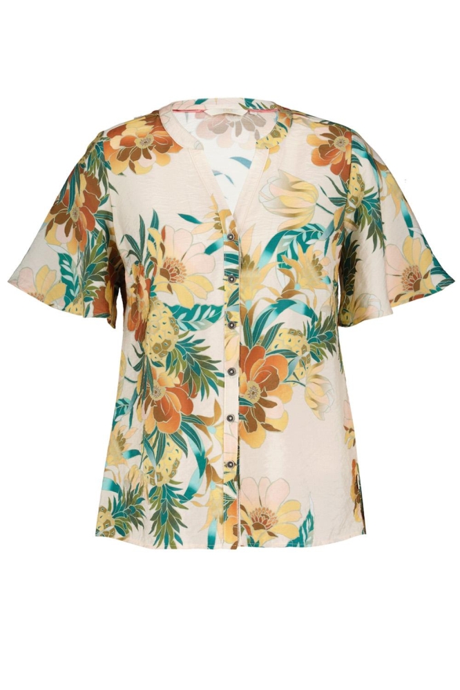 DIDI beige dames blouse | Vooraanzicht