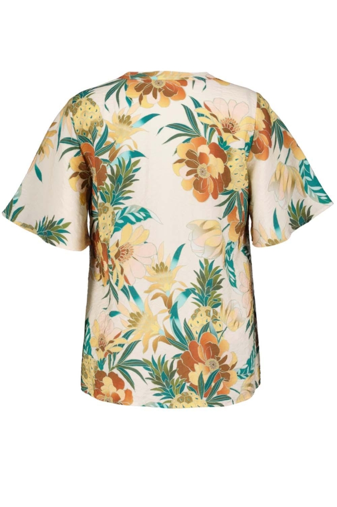DIDI beige dames blouse | Achteraanzicht