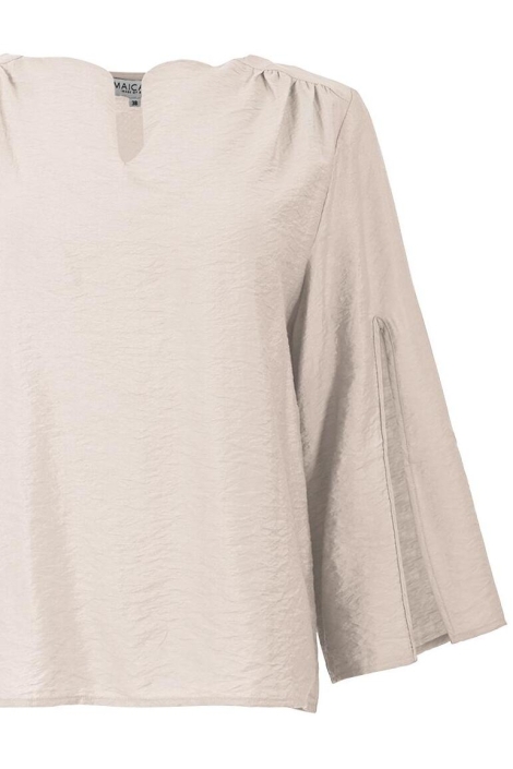 Maicazz beige dames blouse | Close up