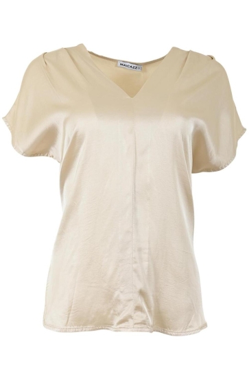 Maicazz T-shirt MANEVI SHIRT SP25 60 601 SAND