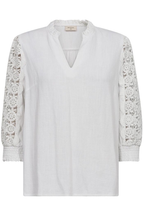 Freequent witte dames blouse | Vooraanzicht