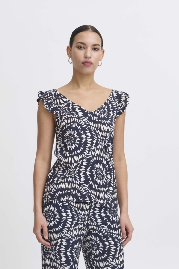 Ichi Top IHAYA TO2 20123322 204613 Total Eclipse Ikat Circle