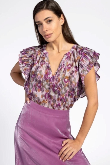 Aaiko Blouse YAELLA IKAT CO 588 161715 WILDROSE