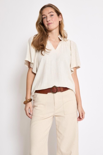 Peppercorn Blouse HANNAH BLOUSE PC8312 0202 WHITECAP GREY MELANGE