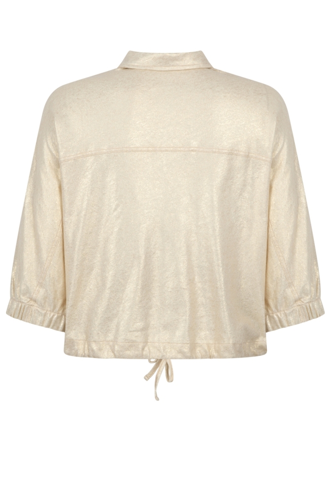 Zoso gouden dames blouse | Achteraanzicht
