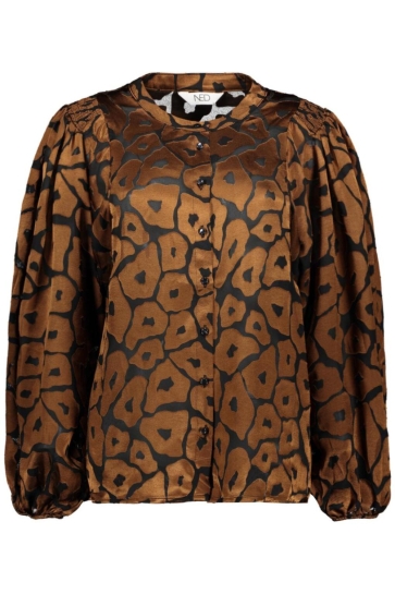 NED Blouse RENSKE LS RAHWIDE SHINY PANTHER AUSBRENNER WOVEN 25W2 AC086 01 655 Rahwide