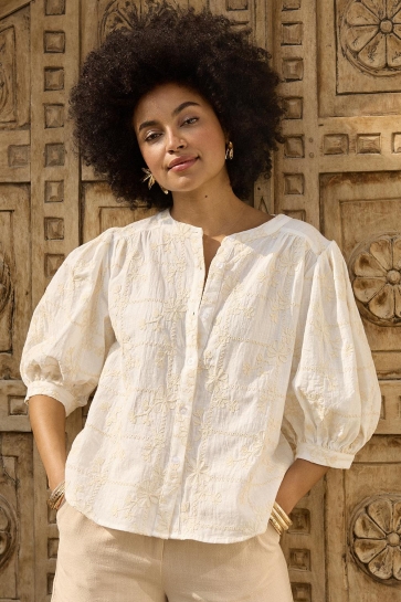 Ydence Blouse BLOUSE CARA HSS2518 002 OFF WHITE