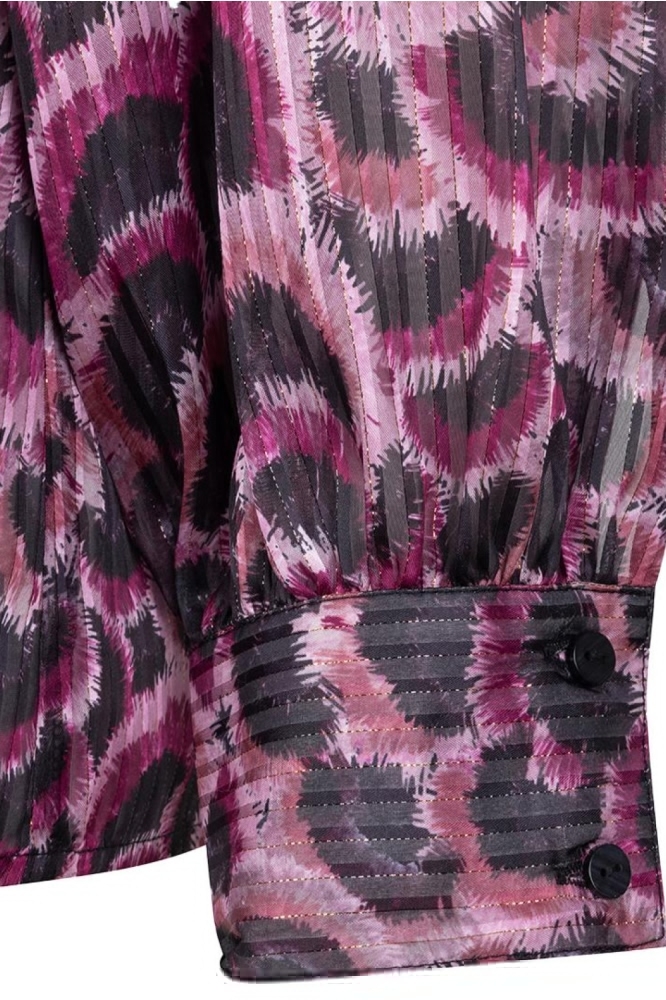 EsQualo roze dames blouse | Close up