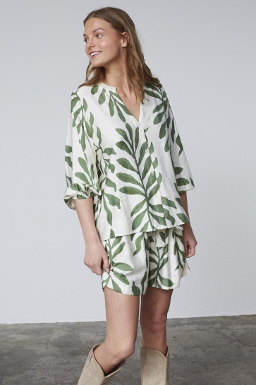SisterS point Blouse VIABA SH2 18578 CREAM/KHAKI