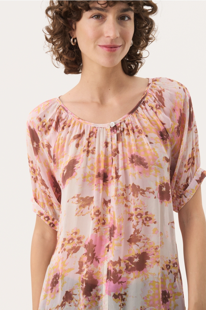 Part Two roze dames blouse | Close up
