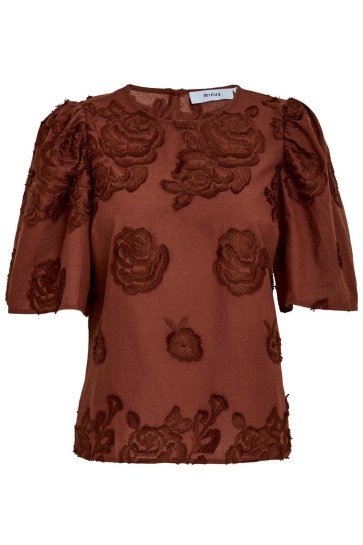 Minus Blouse GIANA BLOUSE MI6598 4800 SMOKED PAPRIKA