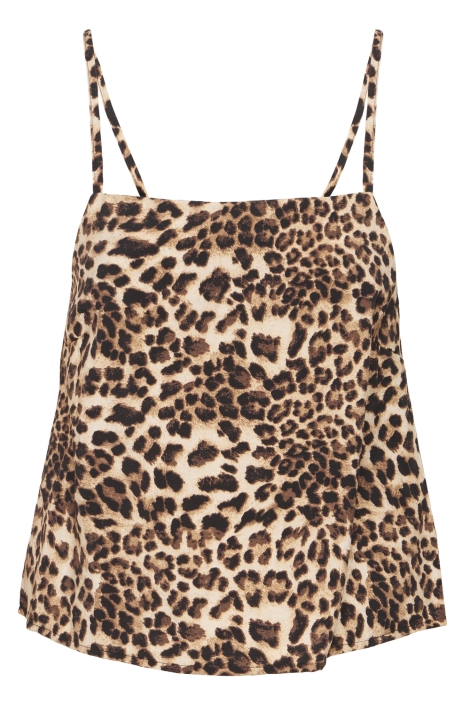 Ichi bruine dames top | Vooraanzicht