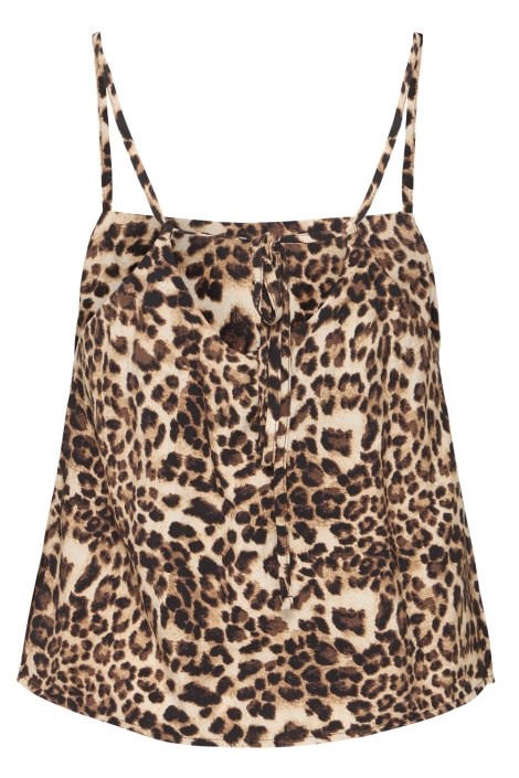 Ichi bruine dames top | Achteraanzicht