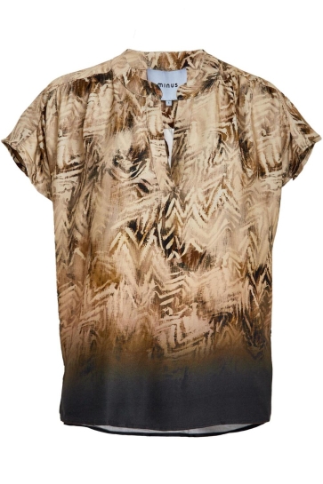Minus Blouse MILENA BLOUSE MI6611 9015P SAND GRAY PRINT