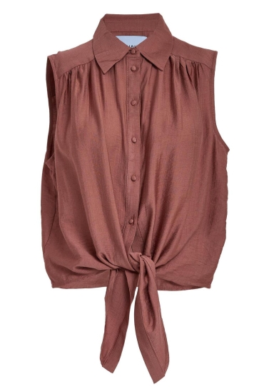 Minus Blouse SERIA SLEEVELESS SHIRT MI6718 4800 SMOKED PAPRIKA