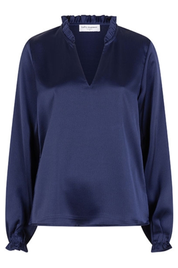 Lofty Manner BLOUSE ELIZA QJ01 1 414 navy blue