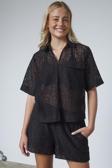 SisterS point Blouse ELSIA SH SS 18972 BLACK