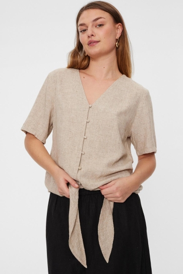 Freequent Blouse FQLAVA BLOUSE 204238 SAND MELANGE
