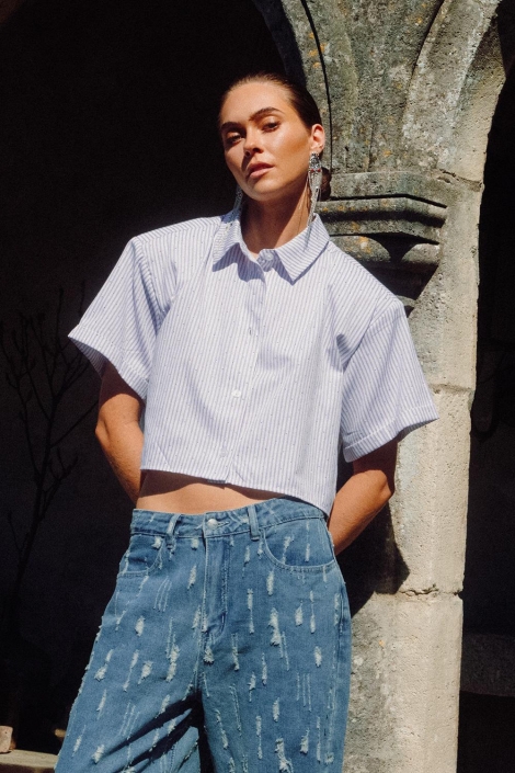 Refined Department witte dames blouse | Sfeerbeeld, In situatie