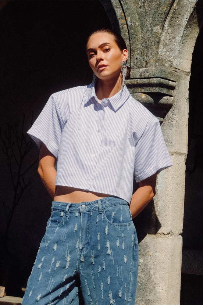 Refined Department witte dames blouse | Sfeerbeeld, In situatie
