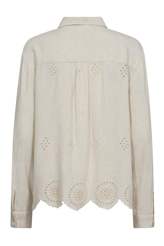 Freequent beige dames blouse | Achteraanzicht