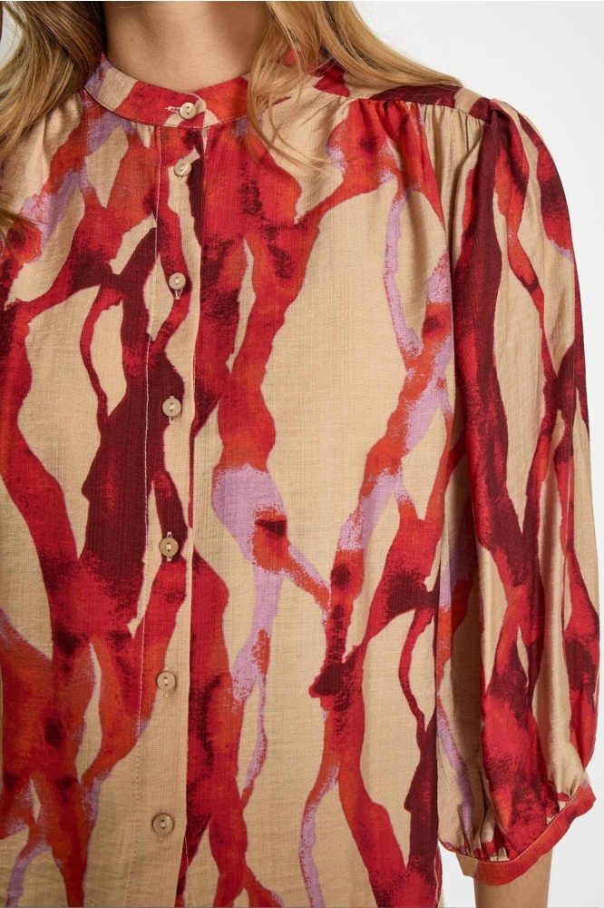 Minus multi color dames blouse | Close up