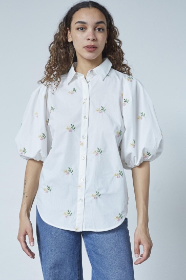 SisterS point Blouse ELLA SH69 19067 White/Flower