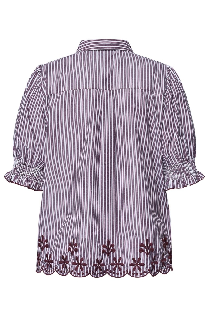 SisterS point rode dames blouse | Achteraanzicht
