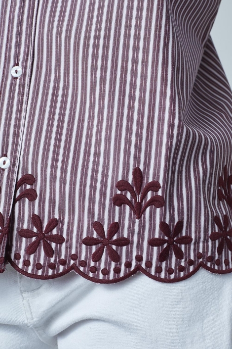 SisterS point rode dames blouse | Close up