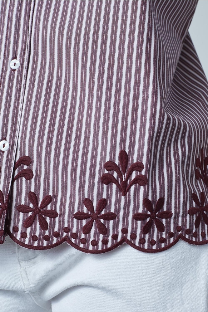 SisterS point rode dames blouse | Close up