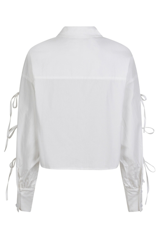 Lofty Manner witte dames blouse | Achteraanzicht