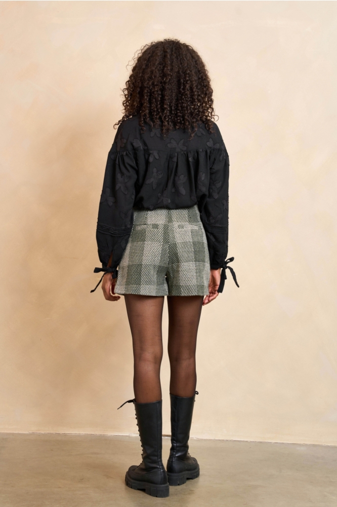 Lofty Manner zwarte dames blouse | Model