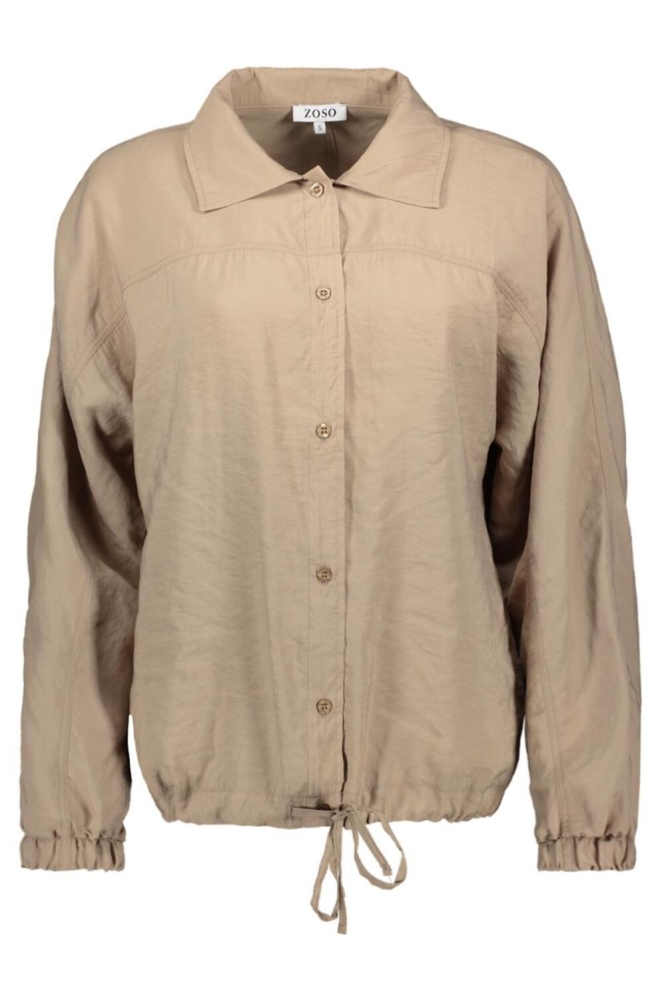 Zoso bruine dames blouse | Vooraanzicht