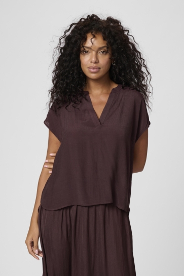 Kaffe Blouse KAANJA BLOUSE 10510118 191619 FUDGE