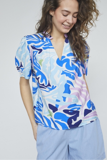 SisterS point Blouse GIRPA SS1 18738 BLUE/MULTI