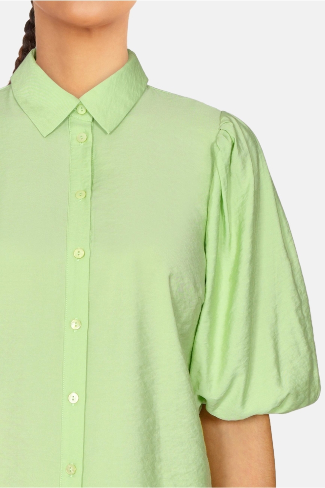 SisterS point groene dames blouse | Close up