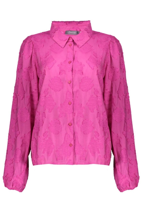 Geisha roze dames blouse | Vooraanzicht