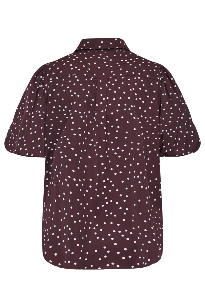 SisterS point bordeaux dames blouse | Achteraanzicht