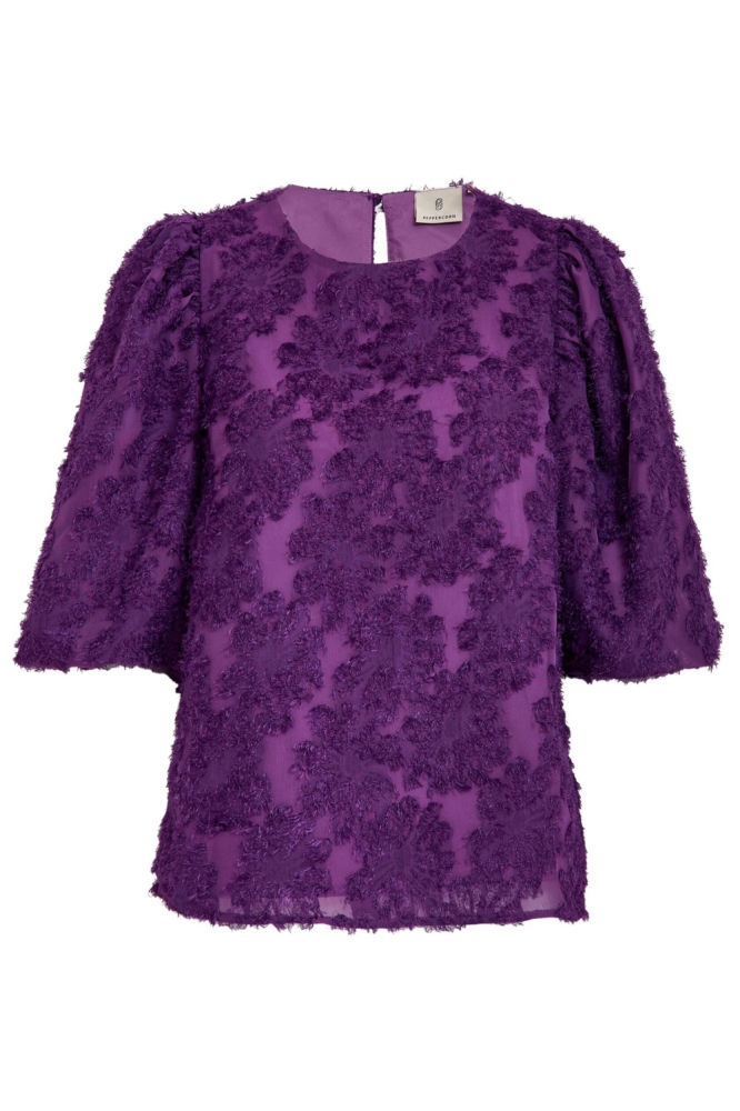 Peppercorn paarse dames blouse | Vooraanzicht