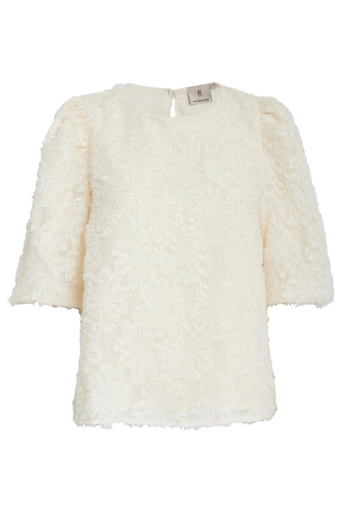 Peppercorn ecru dames blouse | Vooraanzicht