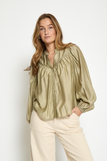 Peppercorn Blouse IDA SHIRT PC8358 0148 GRAY GREEN