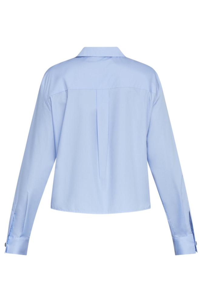 SisterS point blauwe dames blouse | Achteraanzicht