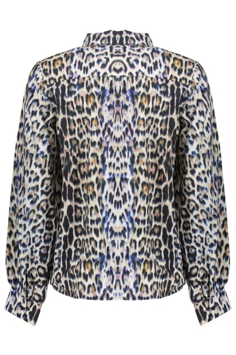Geisha camel dames blouse | Achteraanzicht
