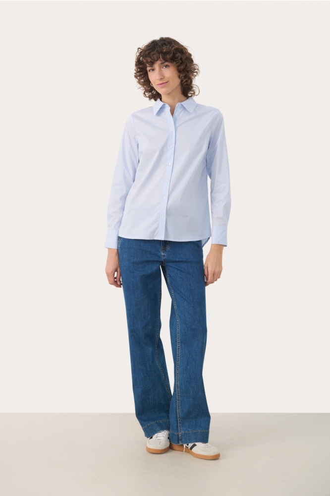 Part Two blauwe dames blouse | Model